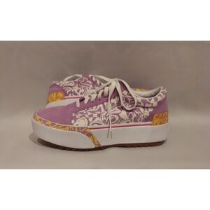 Vans Womens Wavy Daze Sheer Lilac Old Skool Stacked Platform Sneakers W/7.5 M/6